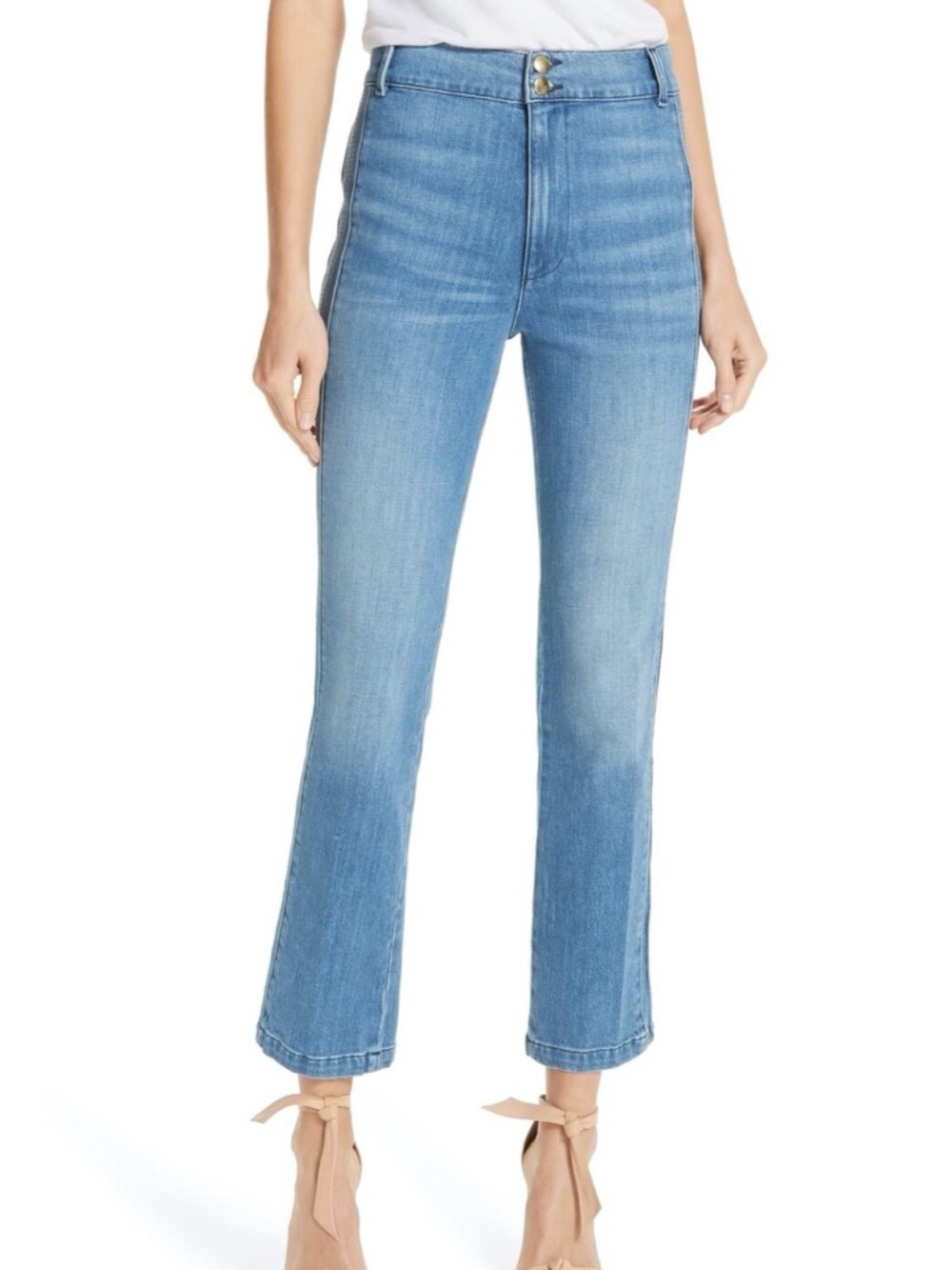 Frame Jeans Parisian Straight Leg Jeans Leon Light Wash